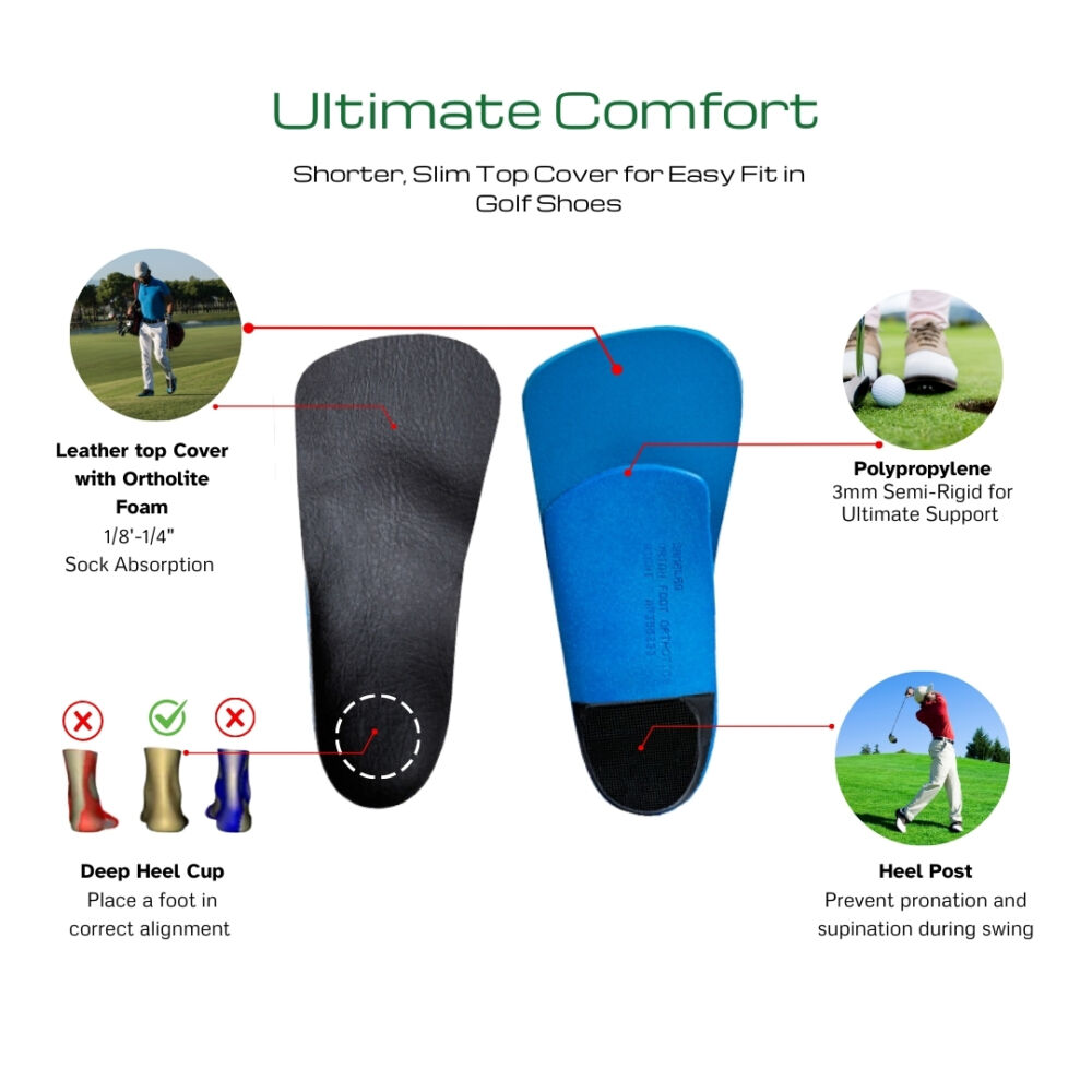 custom foot insoles for golf