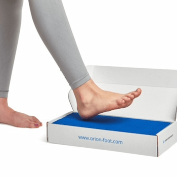 Custom Foot Orthotics Foot Impression Kit Foot impression for custom foot orthotics using an at-home foam impression kit